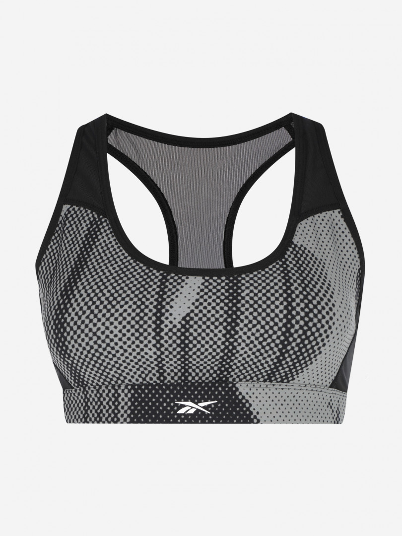 фото Спортивный топ бра reebok lux per racer bra, черный