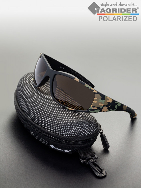 Очки поляризационные, солнцезащитные, антибликовые Tagrider в чехле N01-1 Brown