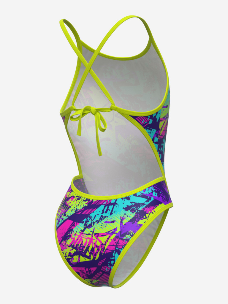 Юниорский купальник спортивный антихлор Mad Wave Diana Junior PBT D7
