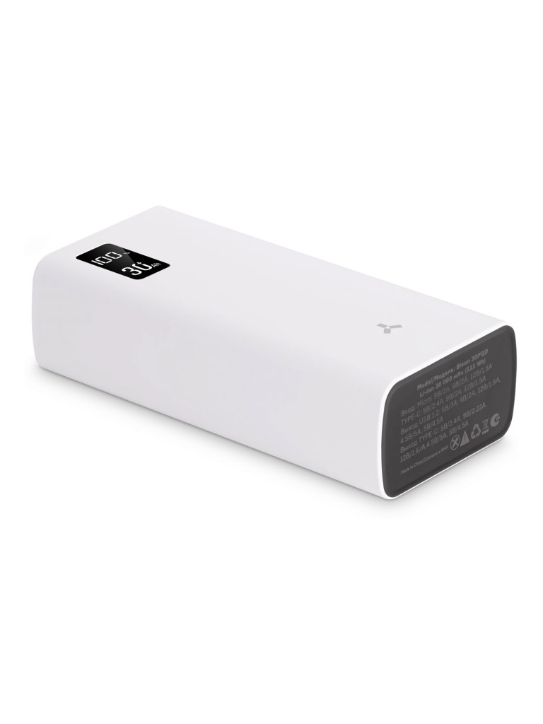 Внешний Аккумулятор Accesstyle Bison 30PQD белый