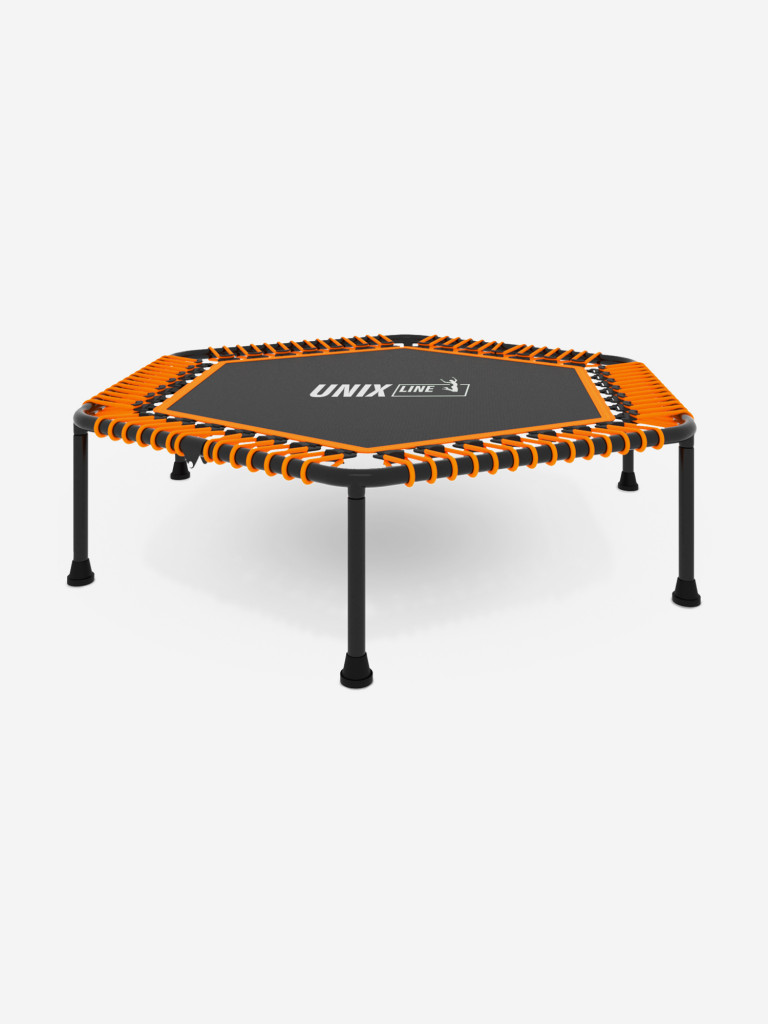 Батут спортивный для фитнеса и джампинга UNIX Line Fitness Lite 125 см, оранжевый