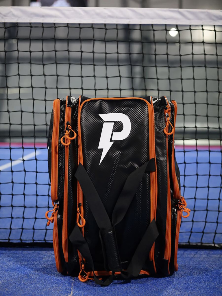 Спортивный рюкзак для падел-тенниса, черно-оранжевый