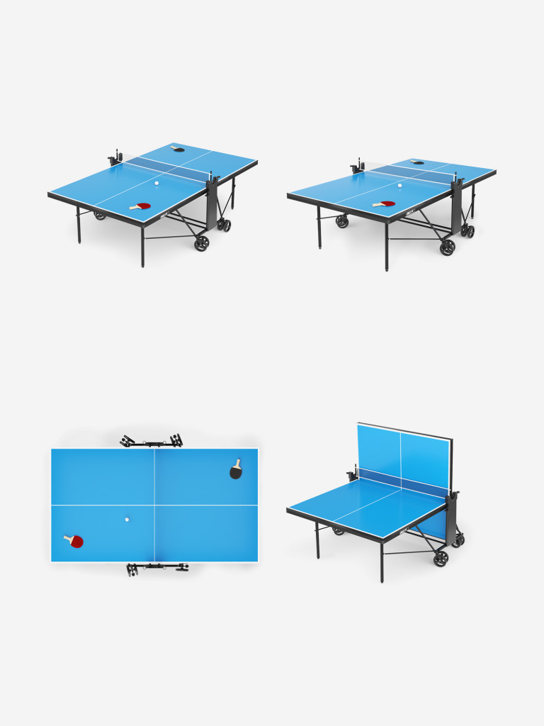 Теннисный стол UNIX Line Compact indoor 18mm MDF (Blue)