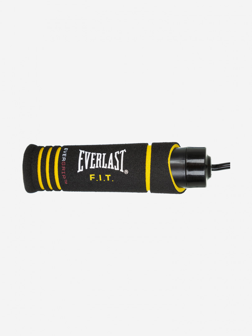 фото Скакалка с утяжелителем everlast evergrip wheighted, черный