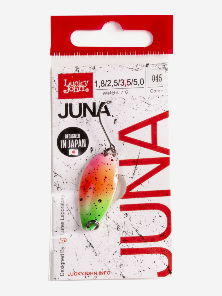 Блесна колеблющаяся Lucky John JUNA, колебалка длиной 33мм, вес 3,5
