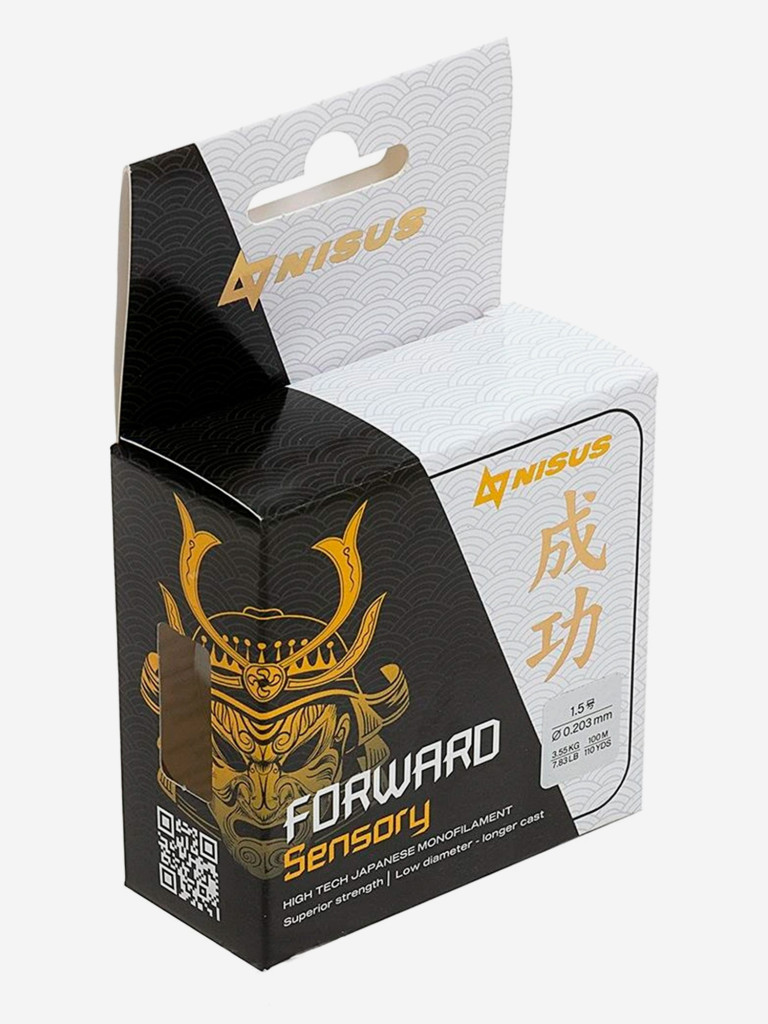 Леска для рыбалки Nisus FORWARD Sensory Nylon 0,203мм, 100м, 3,55кг, прозрачный