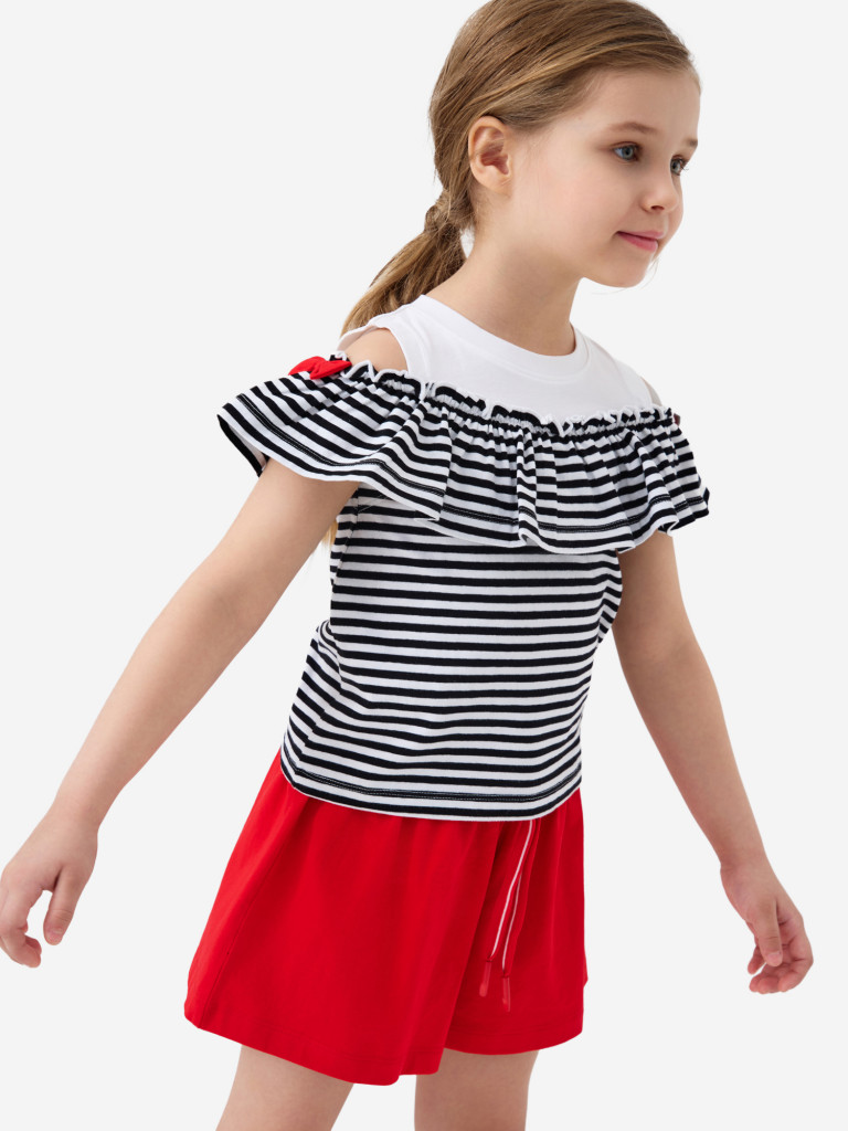 Комплект для девочек: футболка, шорты PlayToday