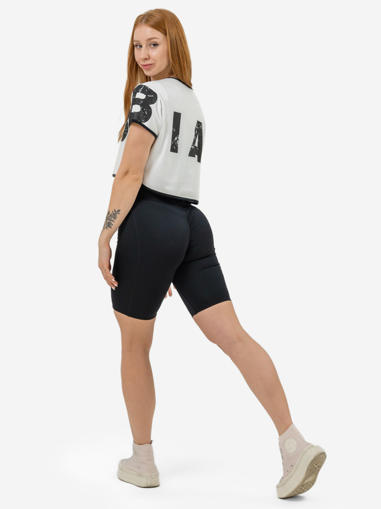 Топ спортивный женский NEBBIA Oversized crop top GAME ON 610