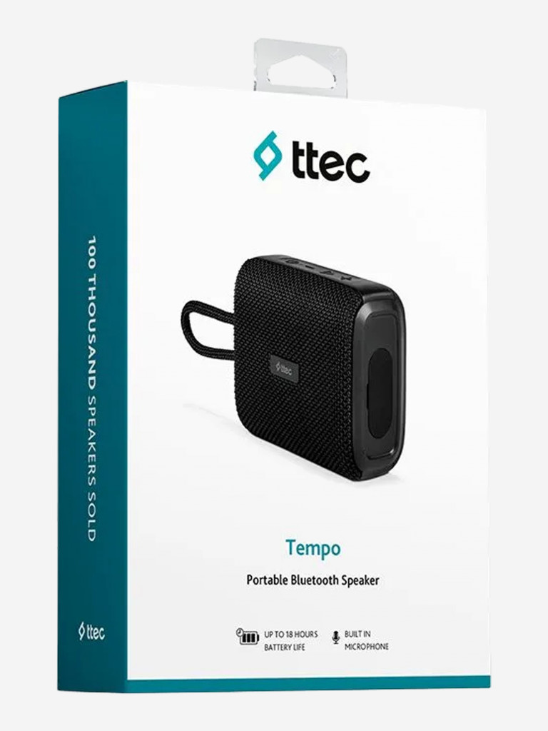 Портативный беспроводной динамик TTEC Tempo BT Speaker. Цвет: черный