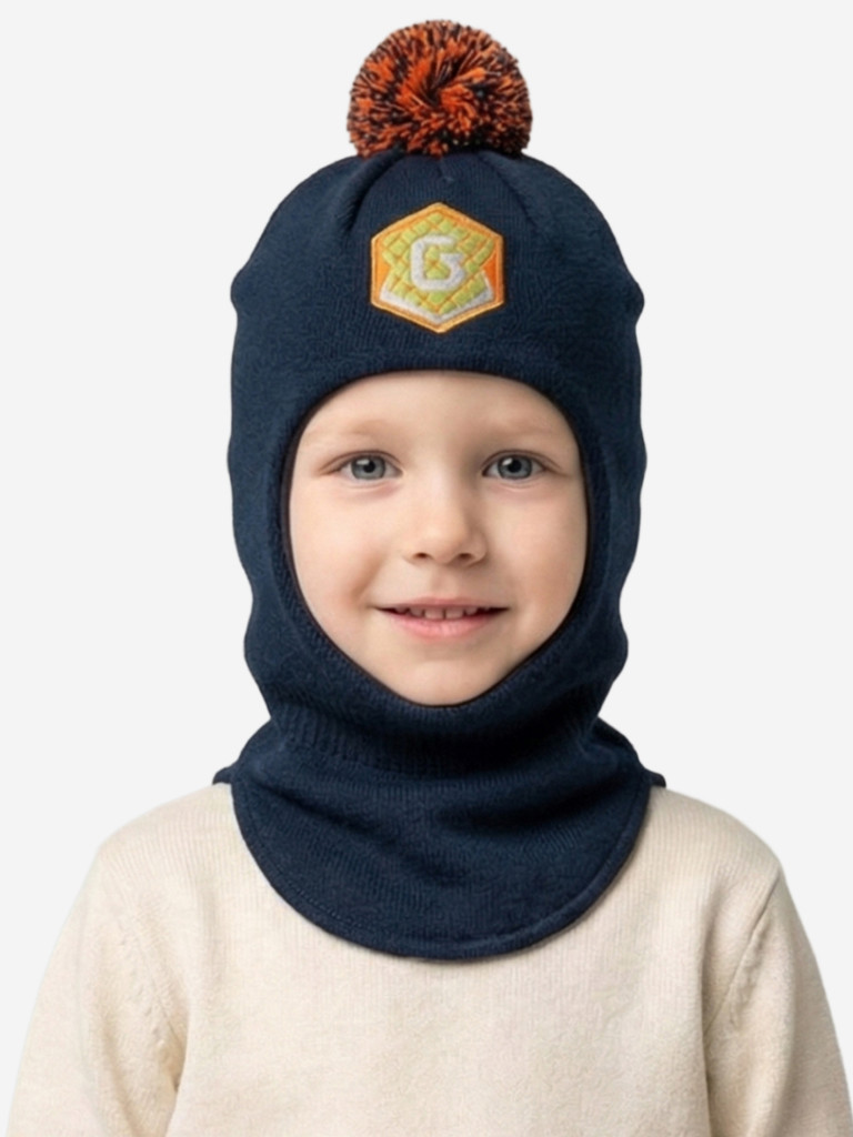 Шапка-шлем для мальчика GUSTI GW25AC1211B-NAVY