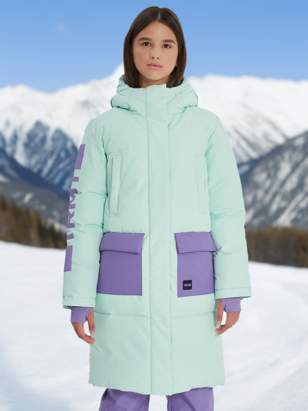 Пальто утепленное для девочек Termit арт. 138580 голубой/фиолетовый цвет — купить за 5999 руб. со скидкой 20 %, отзывы в интернет-магазине Спортмастер