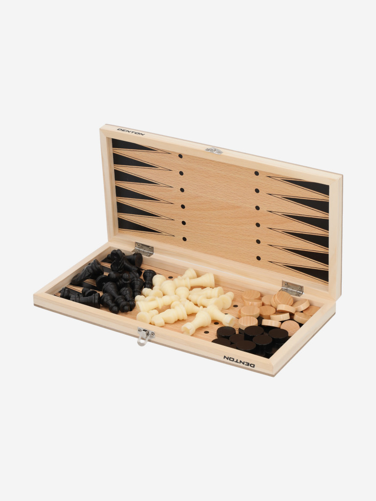 Настольная игра 3 в 1: шахматы, шашки, нарды Denton