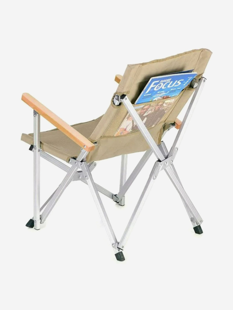 Кресло туристическое Naturehike, складное, хаки, до 120 кг