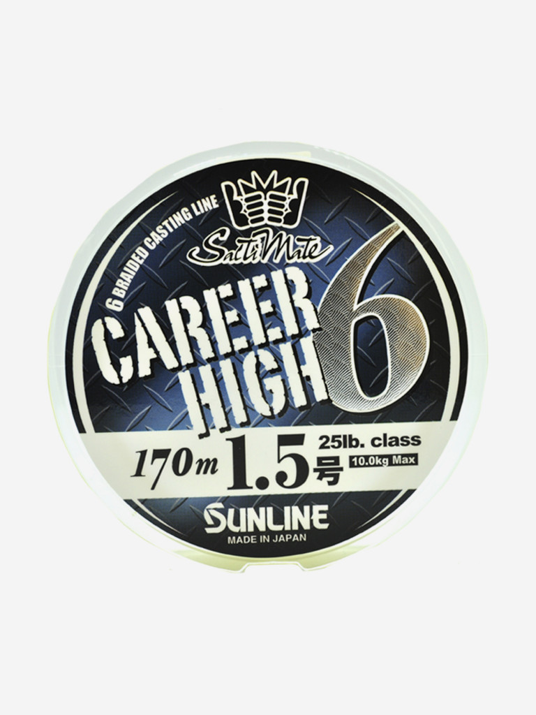 Плетёный шнур Sunline CAREER HIGH 6 HG #1.5/25lb 170m Yellow