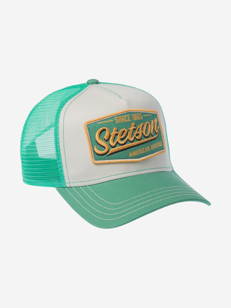 Бейсболка с сеточкой STETSON 7761122 TRUCKER CAP VINTAGE (зеленый)
