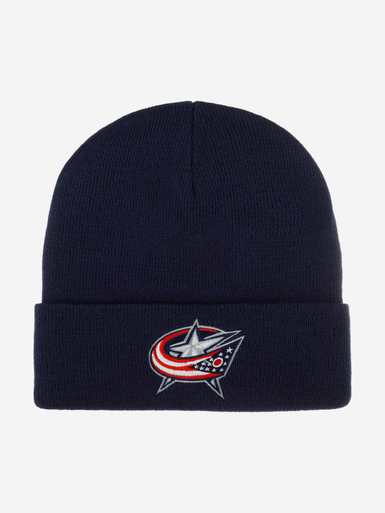 Шапка с отворотом AMERICAN NEEDLE 21019A-CBJ Columbus Blue Jackets Cuffed Knit NHL (синий)