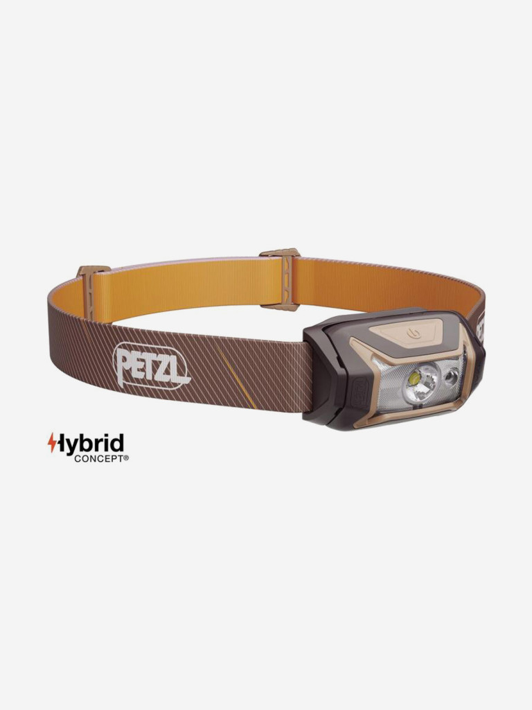 Компактный налобный фонарь для спорта и отдыха Petzl TIKKA, коричневый