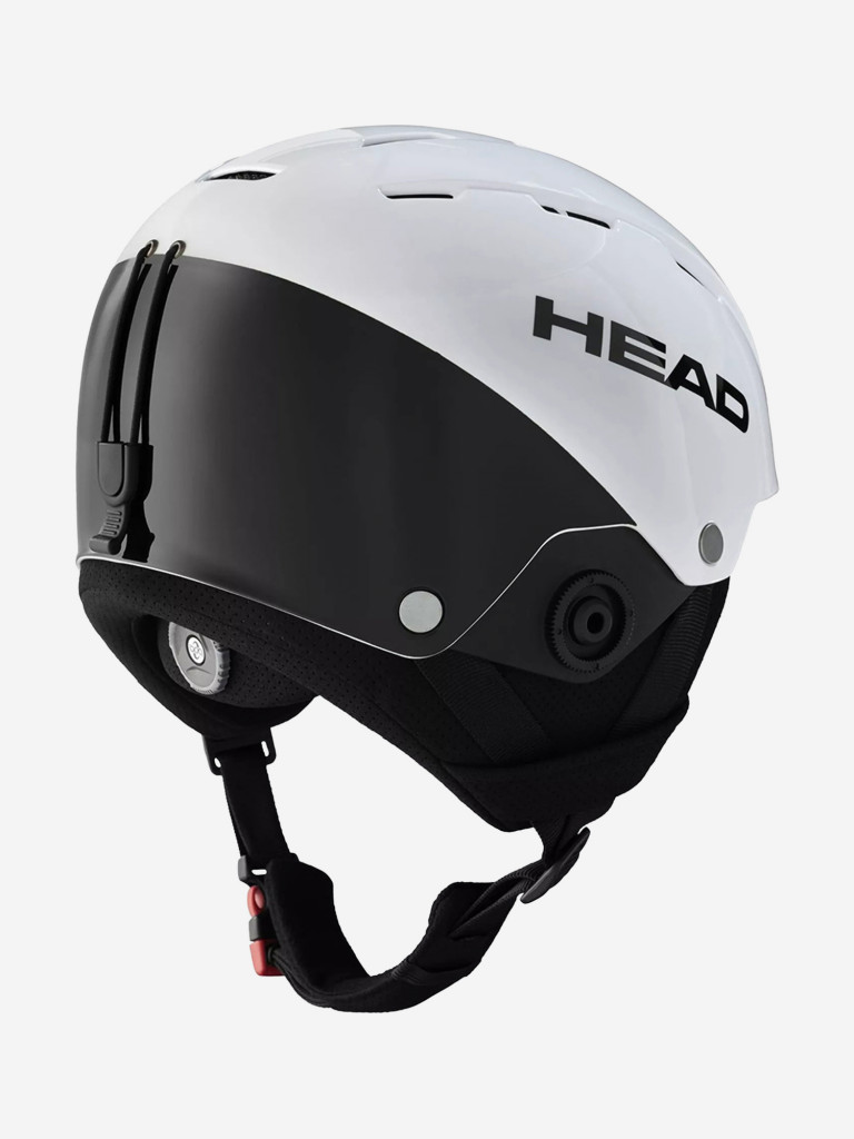 Горнолыжный шлем с чингардой Head Team SL white/black