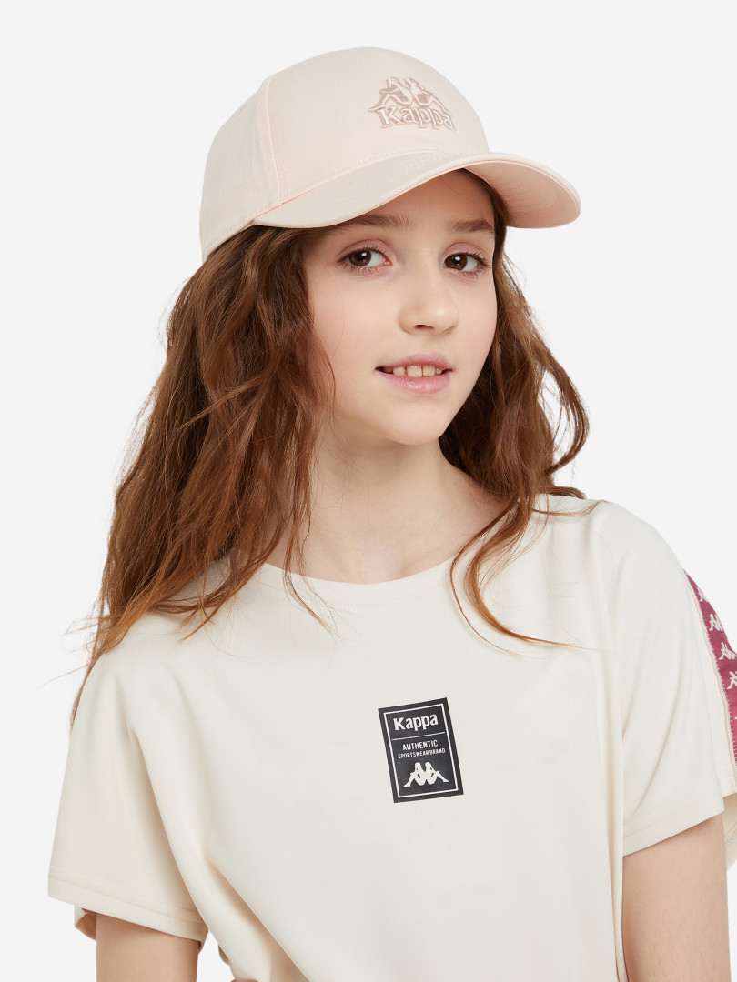 фото Бейсболка для девочек kappa, оранжевый