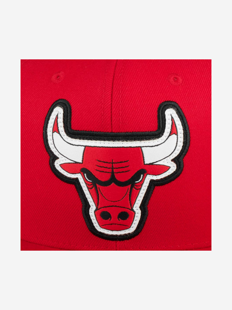 Бейсболка с прямым козырьком MITCHELL NESS 6HSSMM19490-CBURED1 Chicago Bulls NBA (красный)