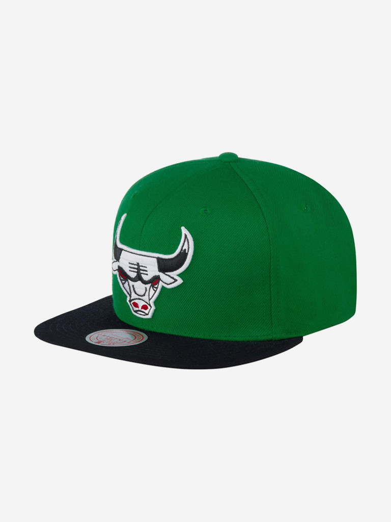 Бейсболка с прямым козырьком MITCHELL NESS 6HSSJS18091-CBUGNBK Chicago Bulls NBA (зеленый)