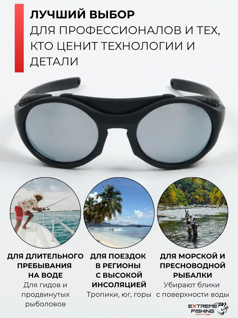 Очки поляризационные солнцезащитные Extreme Fishing Addiction ADD-502