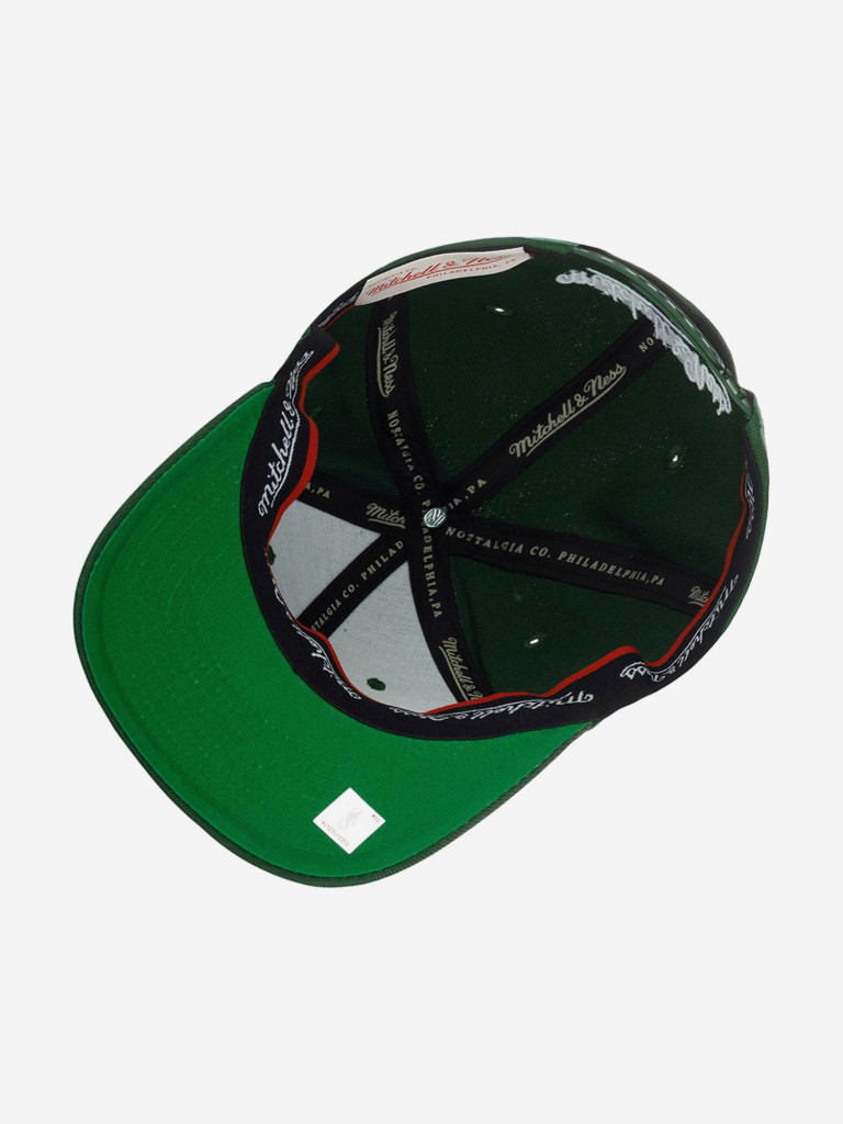 Бейсболка MITCHELL NESS HHSS3260-MBUYYPPPGREN Milwaukee Bucks NBA (зеленый)
