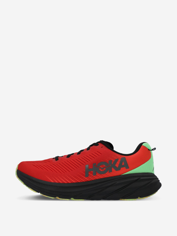 Кроссовки мужские Hoka One One Rincon 3 салатовый/голубой/оранжевый цвет — купить за 11759 руб. со скидкой 40 %, отзывы в интернет-магазине Спортмастер