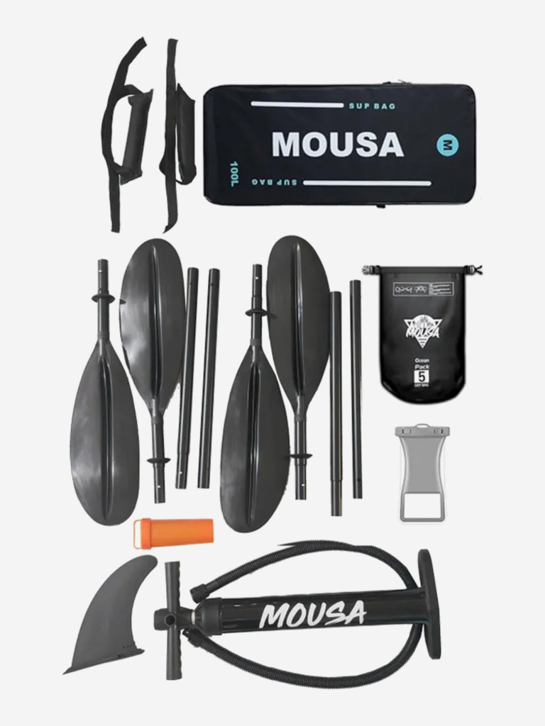 Надувной каяк Mousa Compact 385х81х27 см, 2-местный, Drop-Stitch дно, до 290 кг