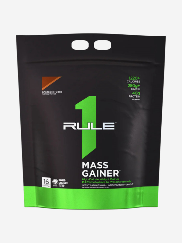 Гeйнeр Rule 1 Mass Gainer, 5200 г, Шоколадная помадка