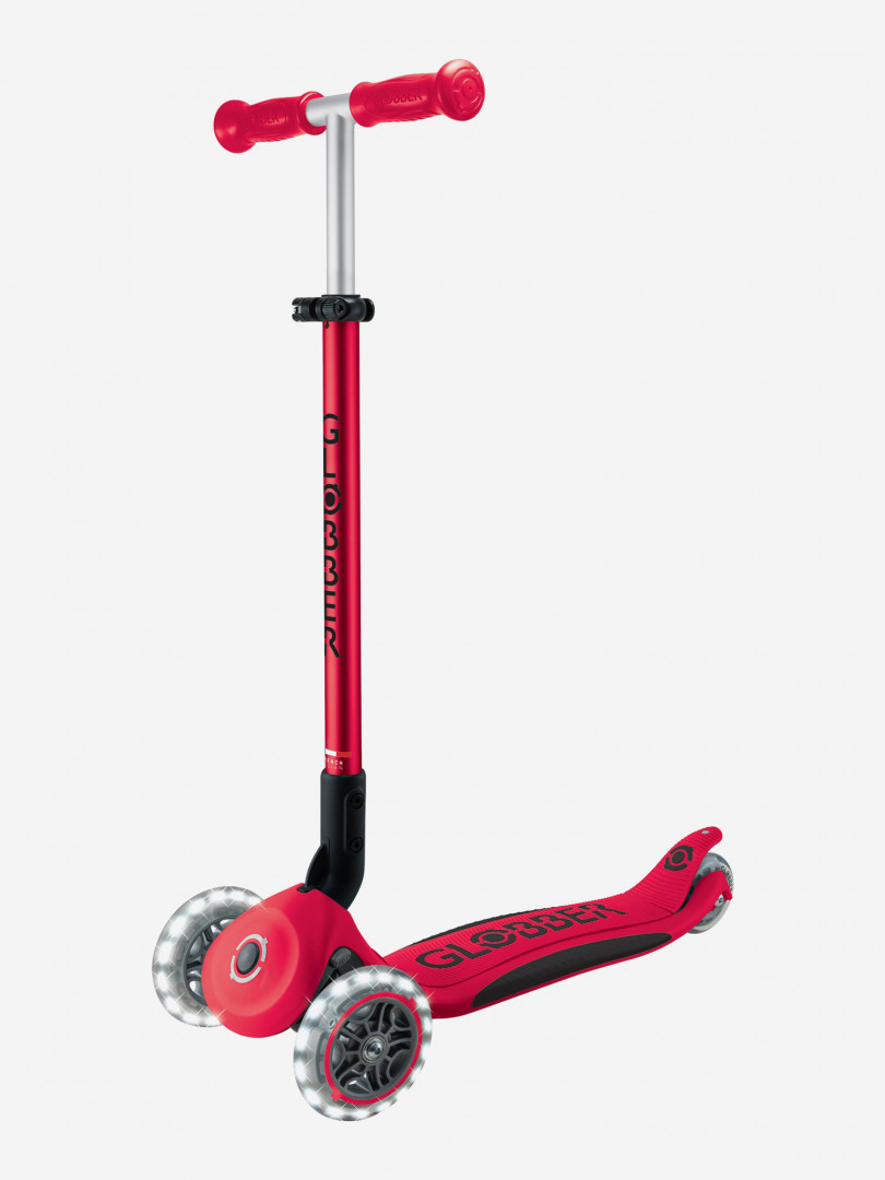 Самокат детский Globber Primo Foldable Plus Lights, Красный
