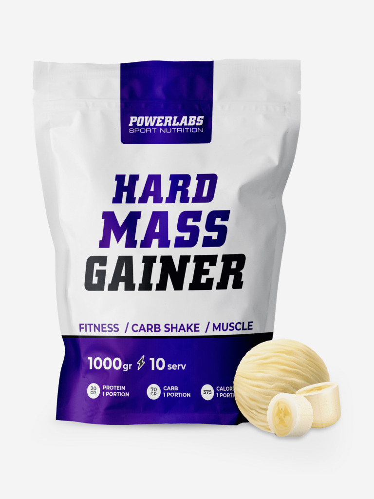 Гейнер, Powerlabs, 1000 г, банан