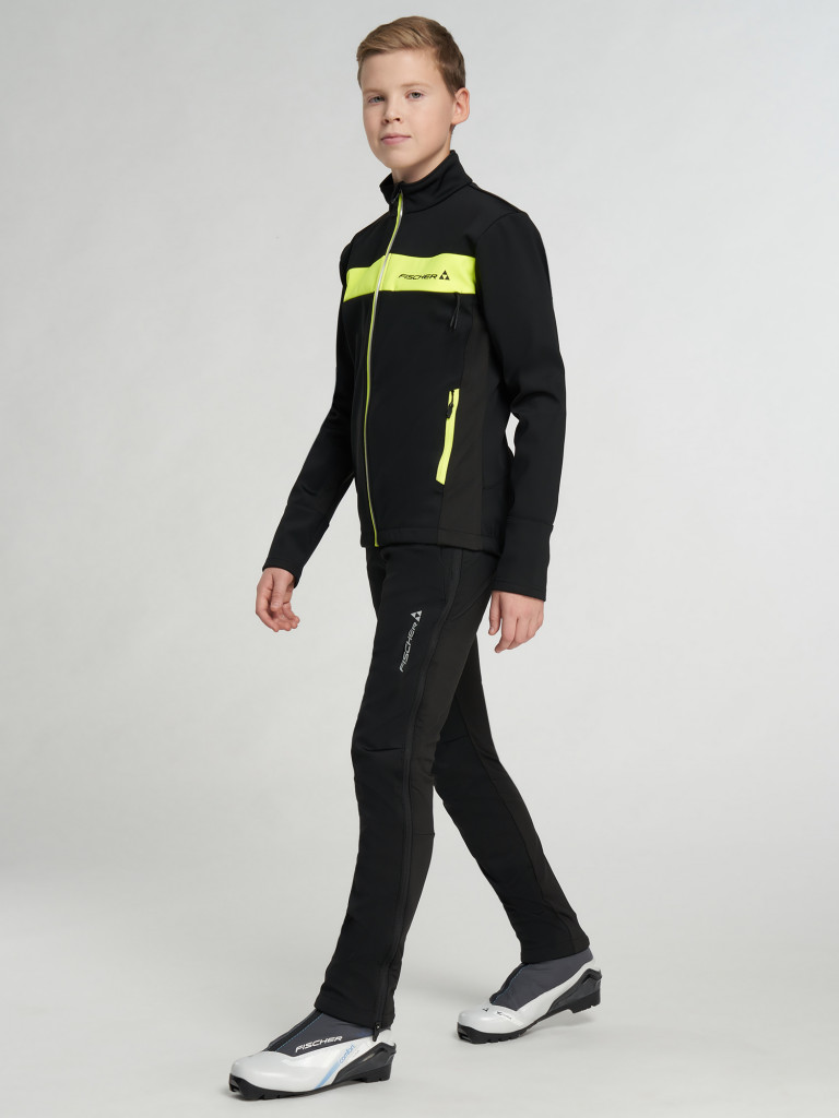 Куртка для беговых лыж для мальчиков Fischer Softshell Warm
