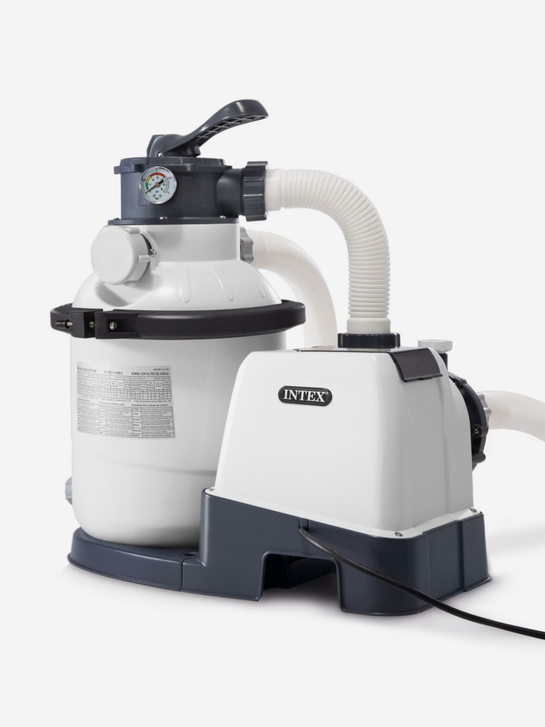 Бассейн каркасный Intex, 488х122 см, фильтр-насос песчаный 5.7м³, лестница, подстилка, тент