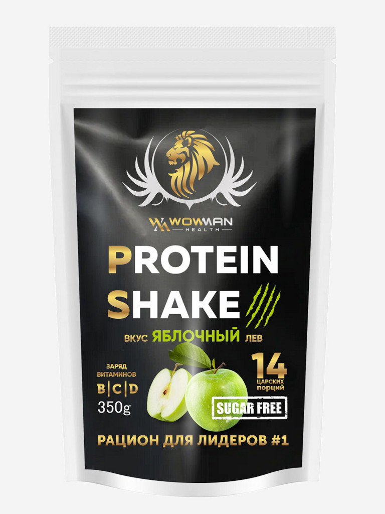 Протеин для похудения Protein Shake со вкусом яблоко WowMan WMNN1025