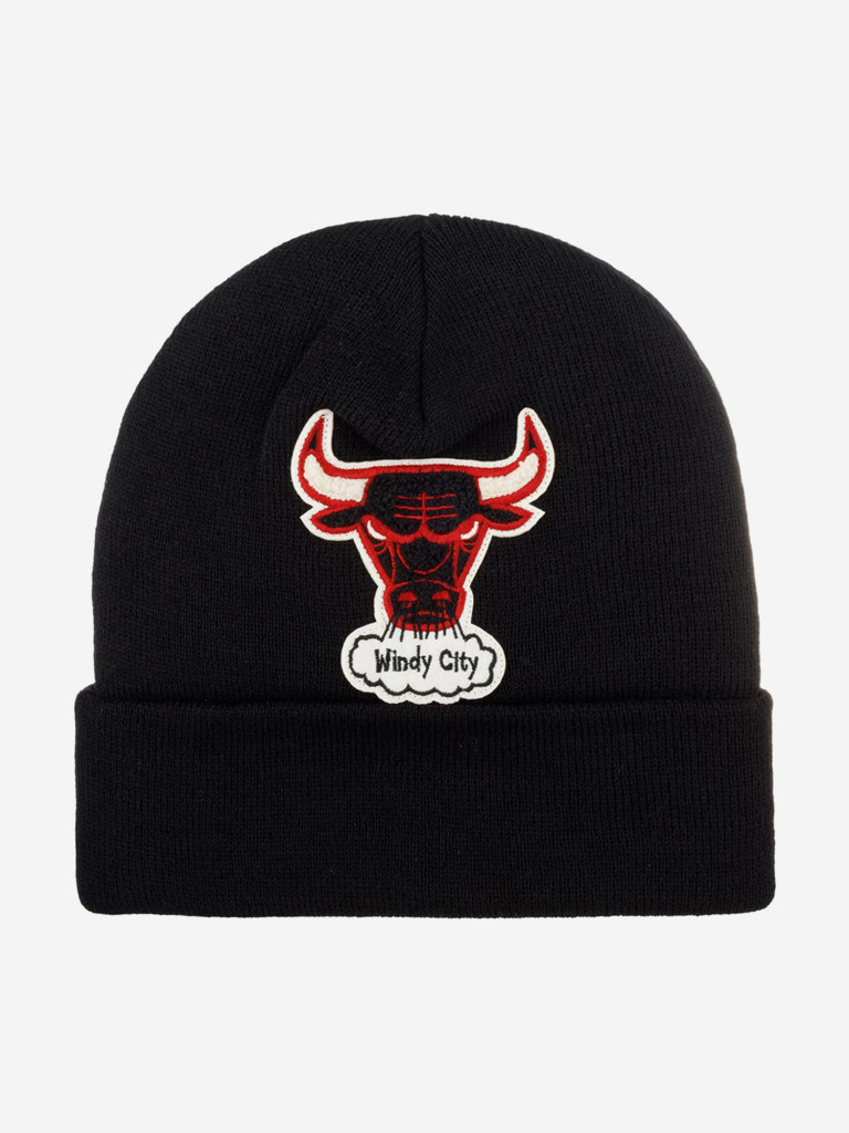 Шапка с отворотом MITCHELL NESS KTCFFH21HW008-CBUBLCK Chicago Bulls NBA