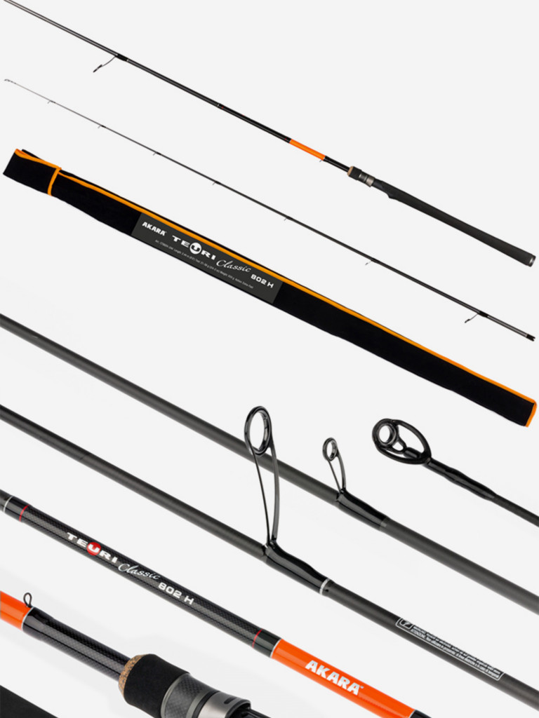 Спиннинг штекерный углеволоконный 2 колена Akara Teuri Classic H902 TX-30 (21-56) 2,7 м