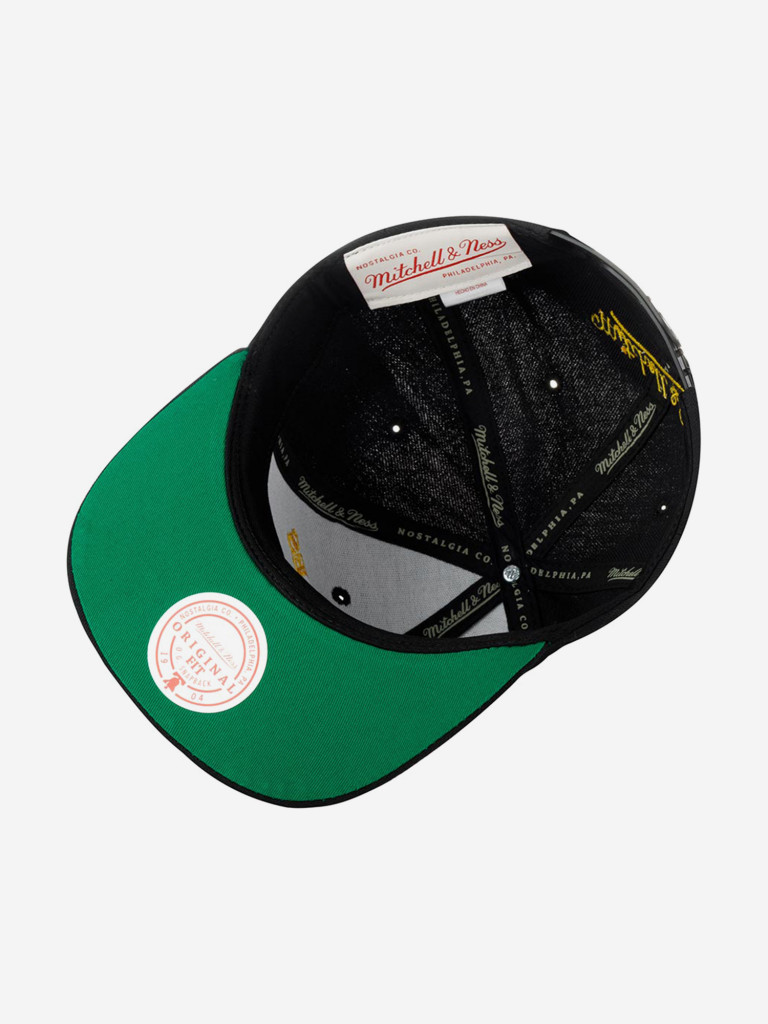 Бейсболка с прямым козырьком MITCHELL NESS HHSS2998-LALYYPPPBLCK Los Angeles Lakers NBA