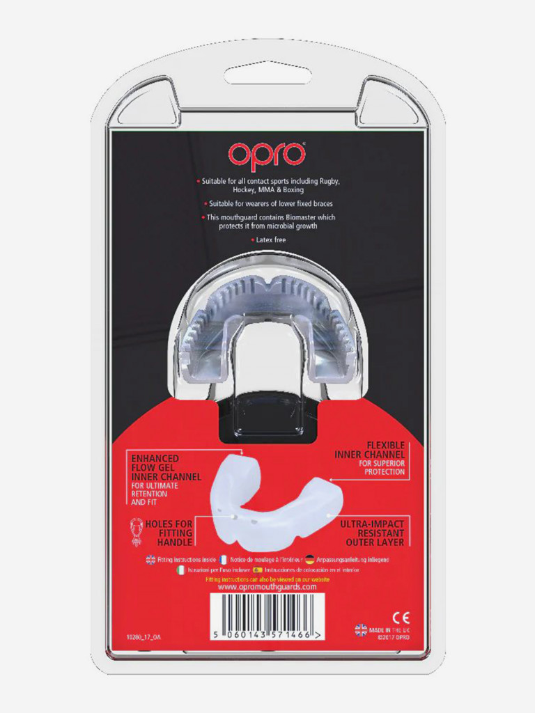 Боксерская капа для брекетов на нижнюю челюсть, защитная для зубов OPRO Lower Braces