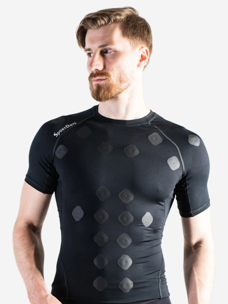 Компрессионная футболка-суппорт спины SportDots, мужская,TSH