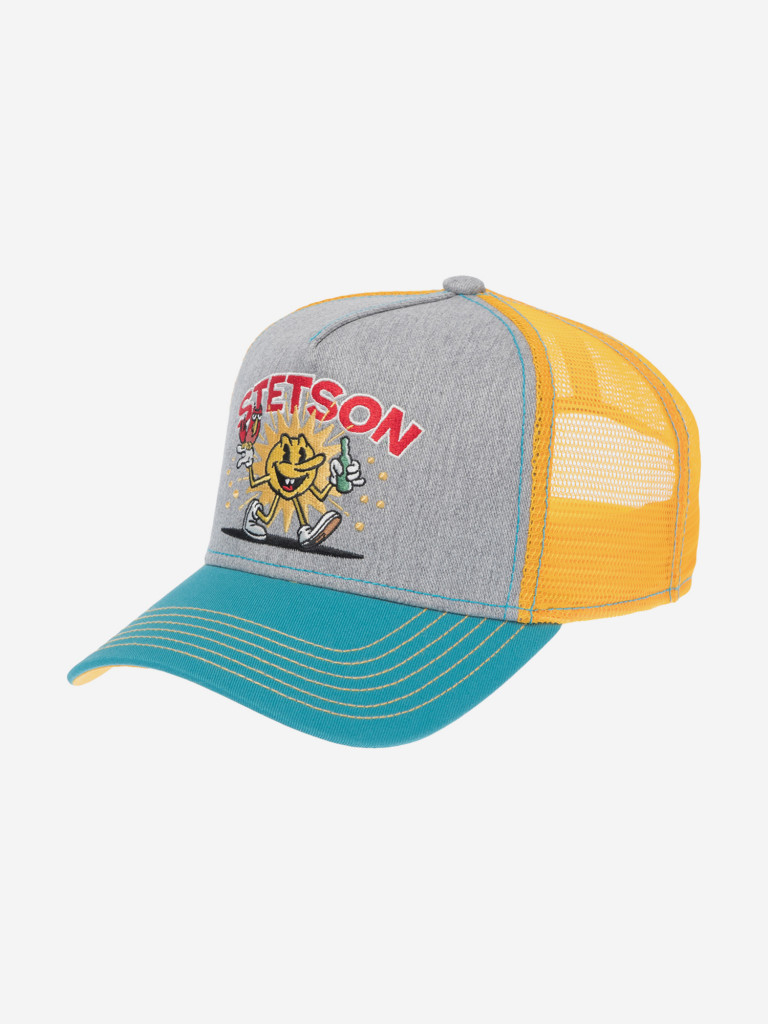 Бейсболка с сеточкой STETSON 7761183 TRUCKER CAP FUN (серый)