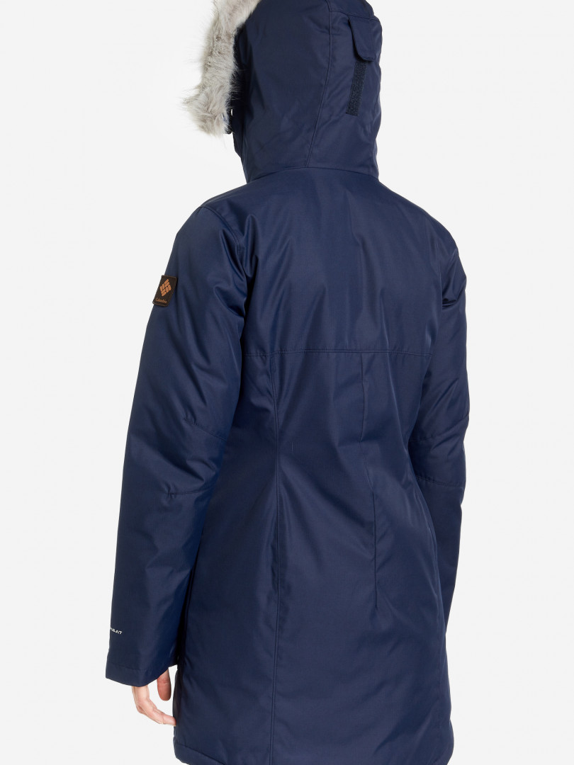 фото Куртка утепленная женская columbia suttle mountain long insulated jacket, синий