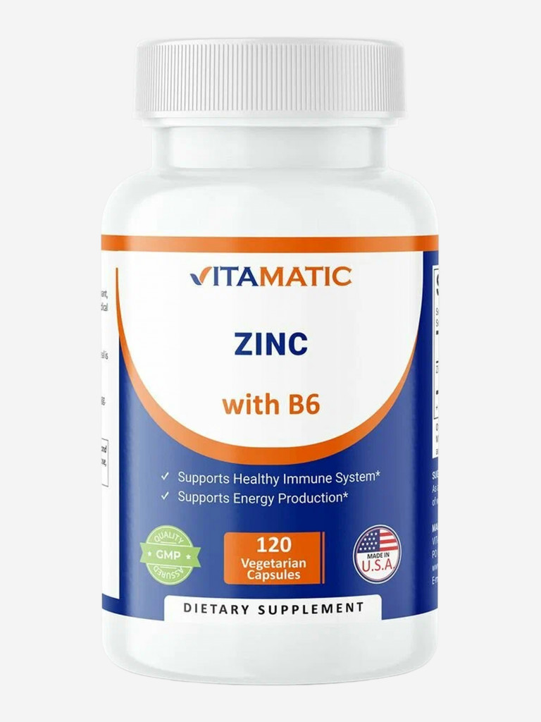 Цинк, Vitamatic, 50 мг, 120 капсул