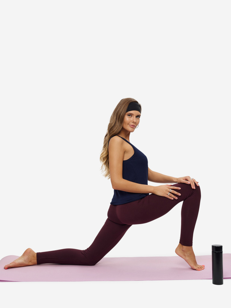 Топ-майка темно-синяя женская ANGAMI