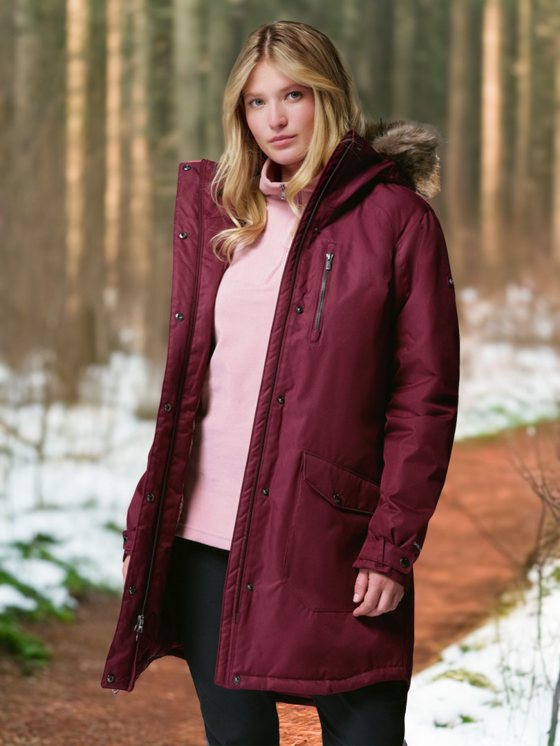 Куртка утепленная женская Columbia Suttle Mountain Long Insulated Jacket Красный 14999₽