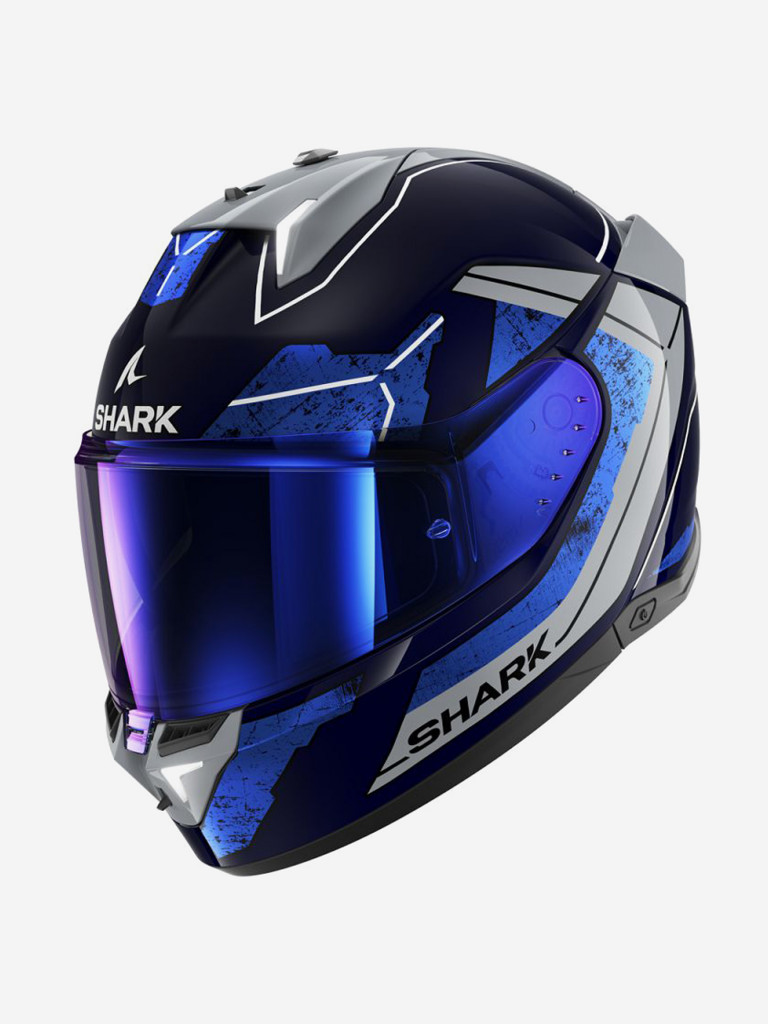 Мотошлем интеграл Shark SKWAL i3 RHAD Blue/Chrome/Silver
