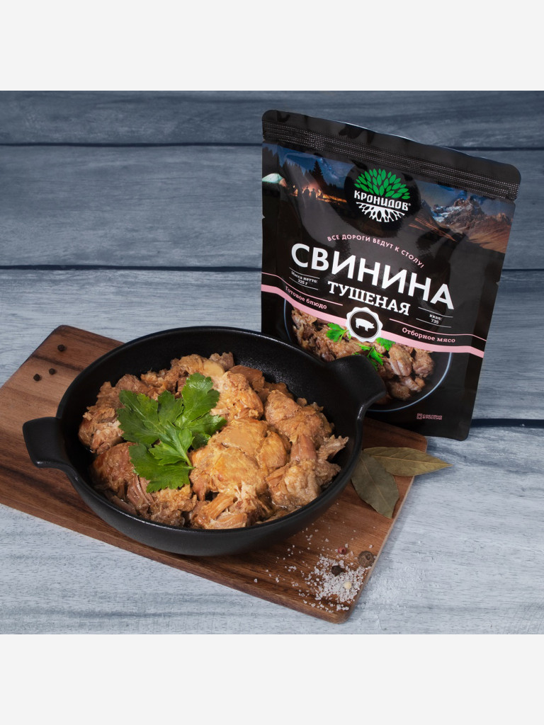 Готовое блюдо Свинина тушеная (тушенка) ВС (Кронидов) 4шт*325гр, 1,3кг