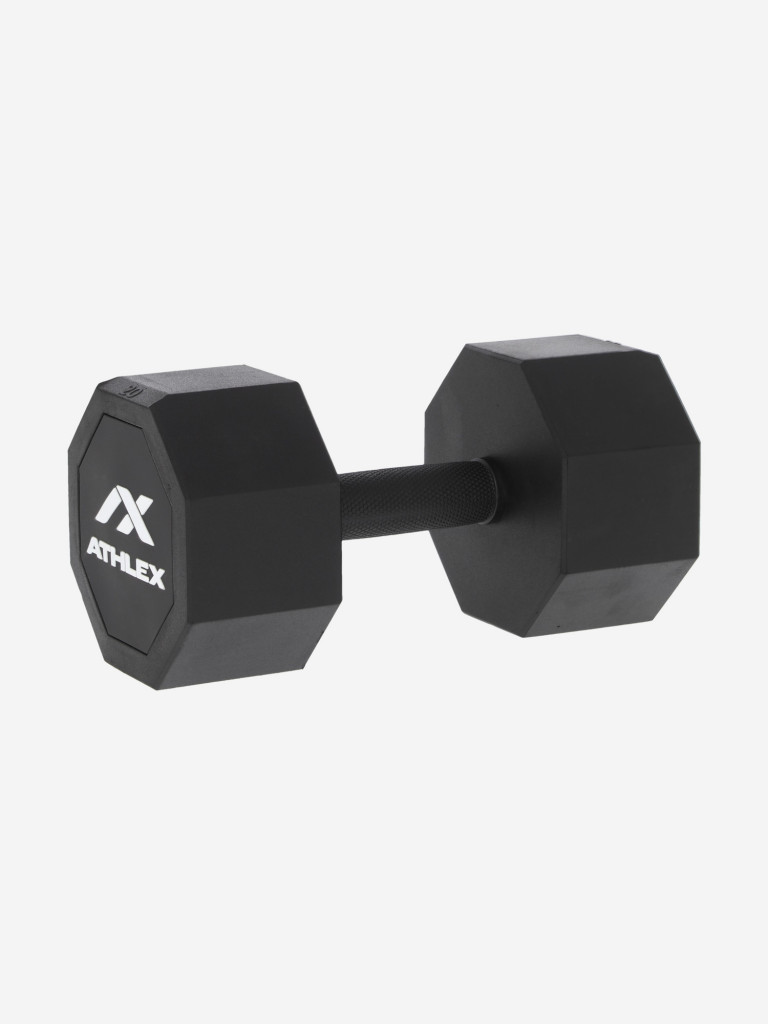 Гантель гексагональная обрезиненная Athlex, 20 кг