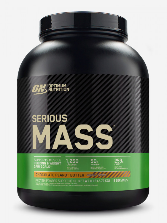 Гейнер Optimum Nutrition Сириус Масс, 2720 г, Шоколад-арахисовое масло