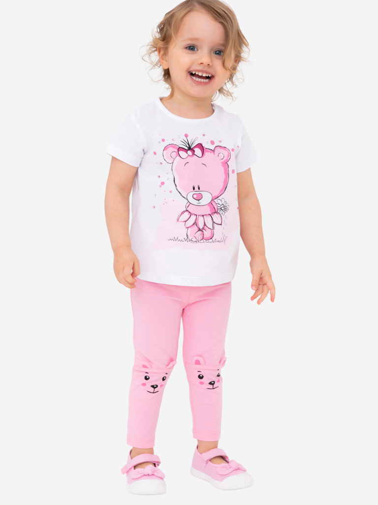 Легинсы для девочек, 2 пары в комплекте PlayToday